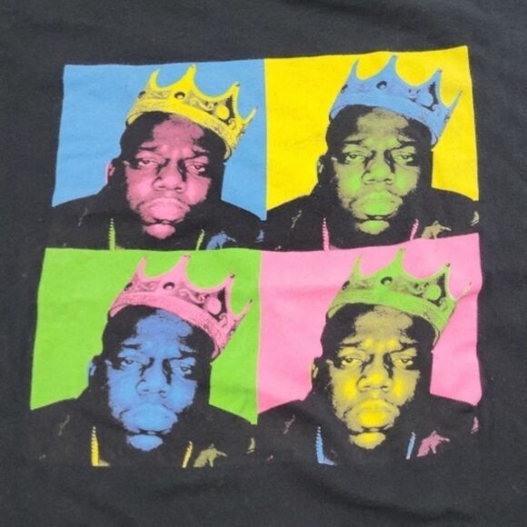 Notorious B.I.G Top Size 2X Biggie Smalls Rap Tee Graphic Tee Notorious BIG Tee - Picture 4 of 7